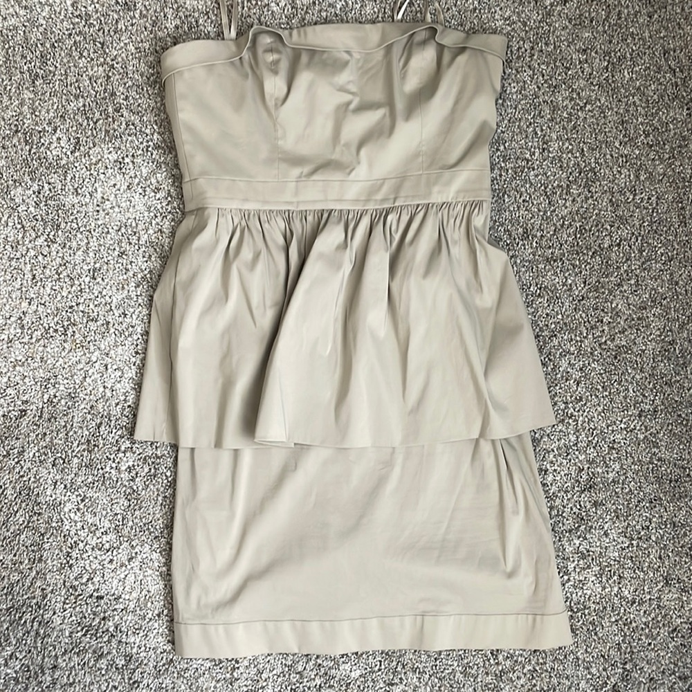 Bcbg max Azria nude strapless dress